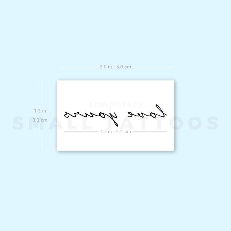 Love Yours Temporary Tattoo (Set of 3)