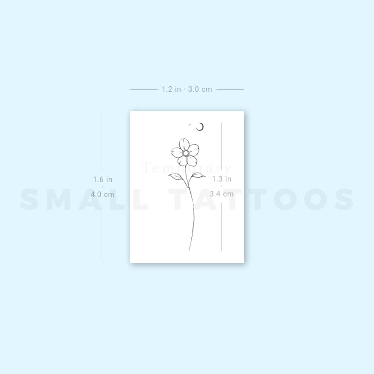 Flower By Stefano Mazza Temporary Tattoo (Set of 3)
