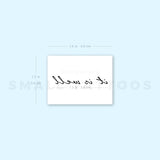 It Is Well Temporary Tattoo (Set of 3)