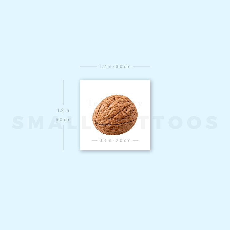 Walnut Temporary Tattoo (Set of 3)
