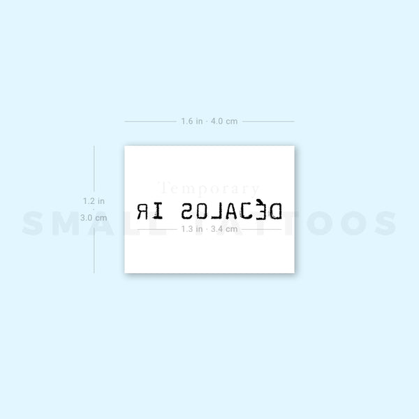 Uppercase Déjalos Ir Temporary Tattoo (Set of 3)