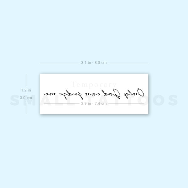 Only God Can Judge Me Temporary Tattoo (Set of 3)
