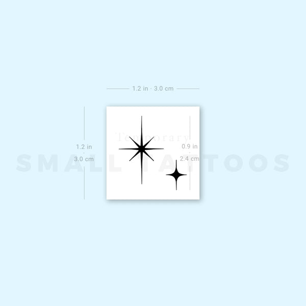 The Second Star To The Right Temporary Tattoo (Set of 3)