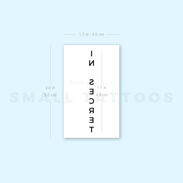 In Secret Temporary Tattoo (Set of 3)