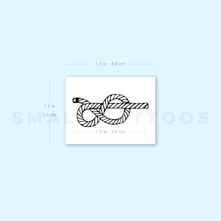 Figure-eight Knot Temporary Tattoo (Set of 3)