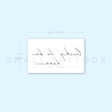 Lucky To Be Here... Temporary Tattoo By M3.Ink (Set of 3)