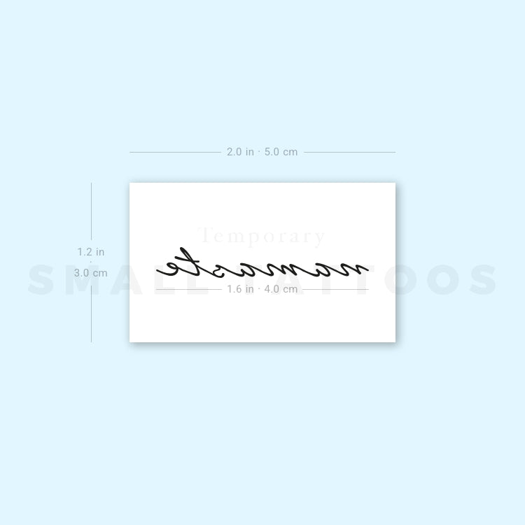Namaste Temporary Tattoo (Set of 3)