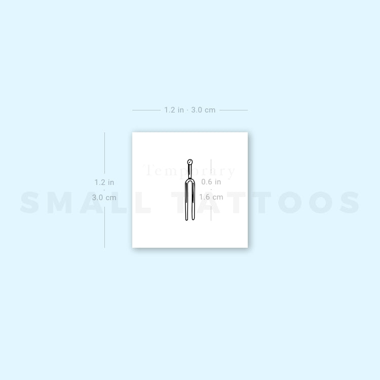 Tuning Fork Temporary Tattoo (Set of 3)