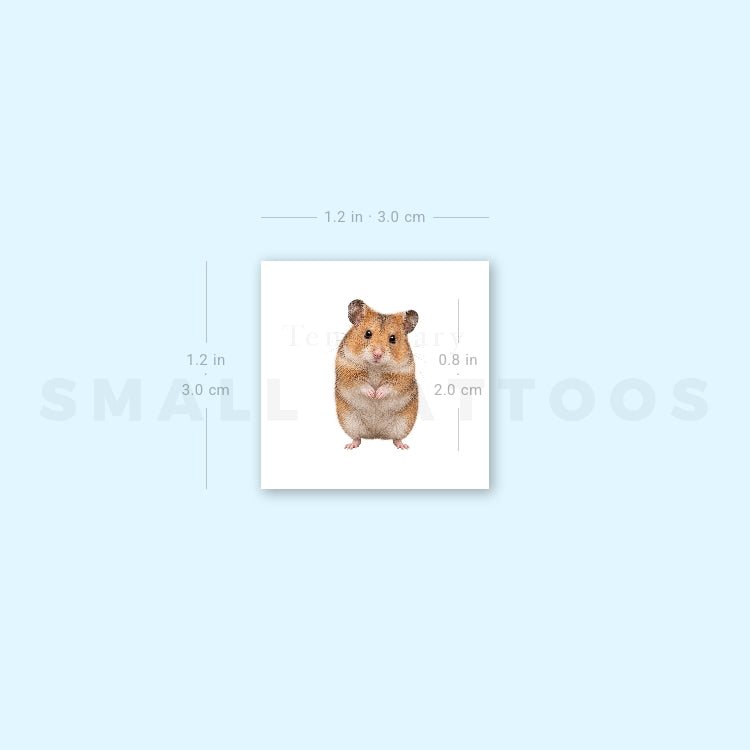 Hamster Temporary Tattoo (Set of 3)