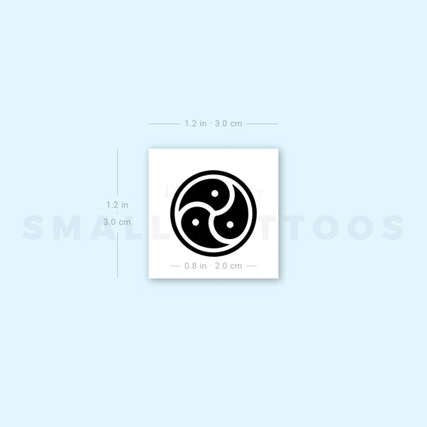 BDSM Triskele Temporary Tattoo (Set of 3)