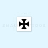 Cross Pattée Temporary Tattoo (Set of 3)