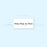 Persian For Love Creates Love Temporary Tattoo (Set of 3)