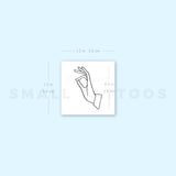 Vitarka Mudra Temporary Tattoo (Set of 3)