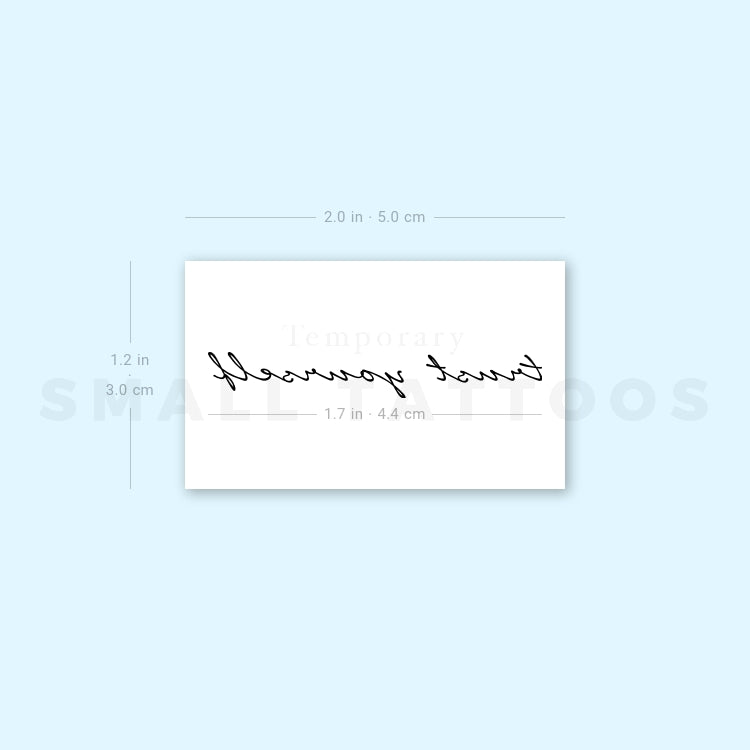 Trust Yourself Temporary Tattoo (Set of 3)