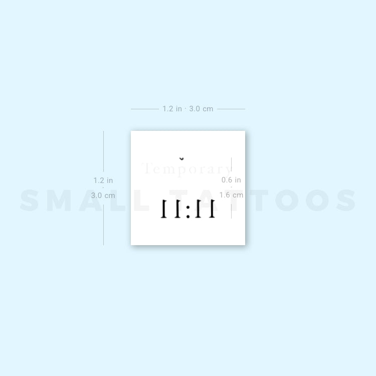 11:11 By Stefano Mazza Temporary Tattoo (Set of 3)