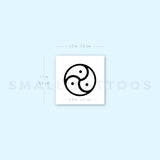 BDSM Triskelion Temporary Tattoo (Set of 3)