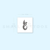 Minimalist Phoenix Temporary Tattoo (Set of 3)