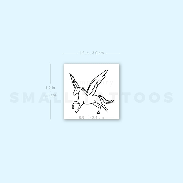 Pegasus Temporary Tattoo (Set of 3)