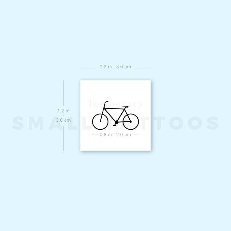 Ride Bike Temporary Tattoo (Set of 3)