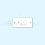 Moon Phases By Stefano Mazza Temporary Tattoo (Set of 3)