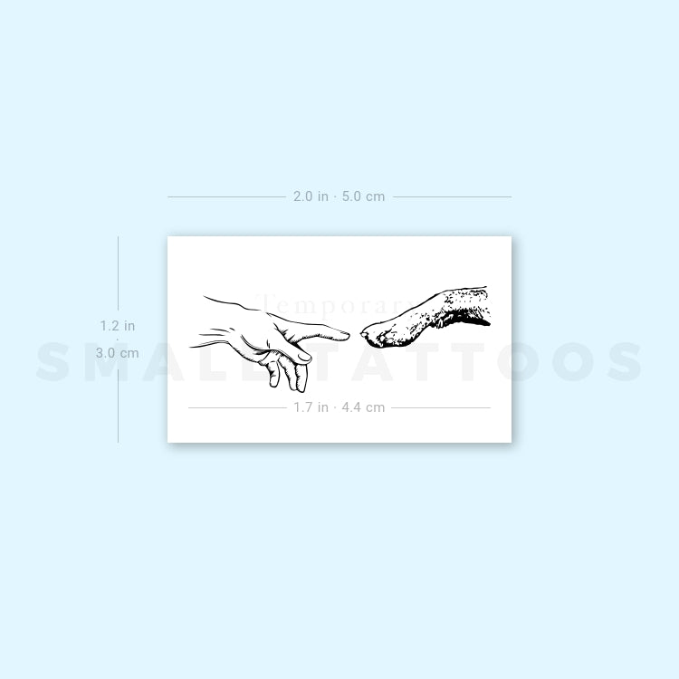 Creation Of Puppy Temporary Tattoo (Set of 3)