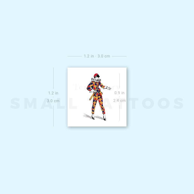 Small Harlequin Temporary Tattoo (Set of 3)