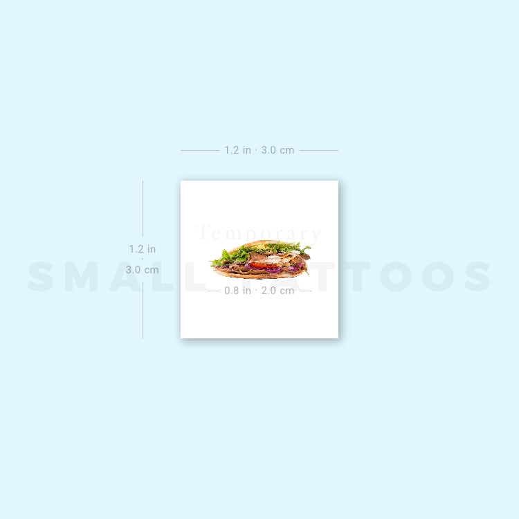 Kebab Temporary Tattoo (Set of 3)