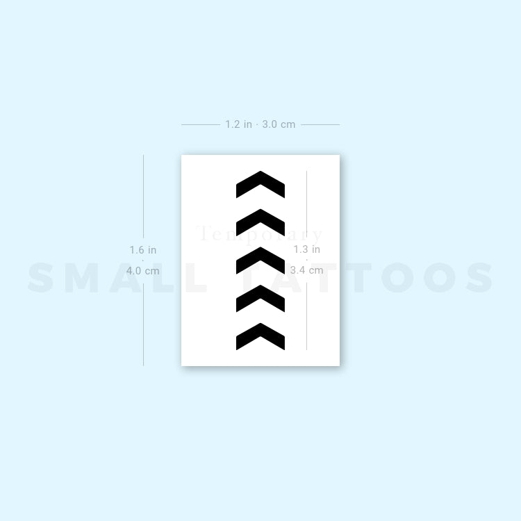 One Direction Five Arrows Tribute Temporary Tattoo (Set of 3)