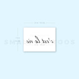 C'est La Vie By Stefano Mazza Temporary Tattoo (Set of 3)