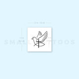 Cross Dove Jesus Fish Temporary Tattoo (Set of 3)