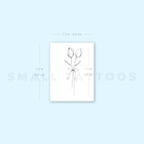 Tulip Couple By Stefano Mazza Temporary Tattoo (Set of 3)