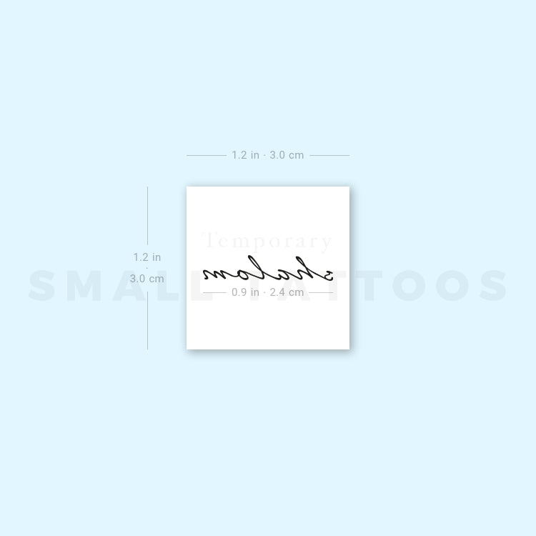 Shalom Temporary Tattoo (Set of 3)