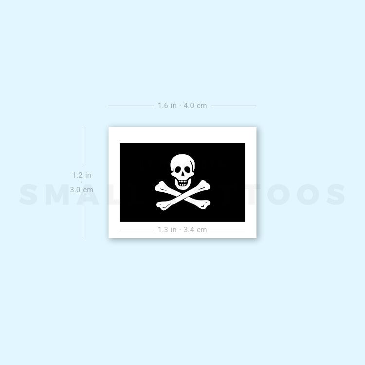 Jolly Roger Temporary Tattoo (Set of 3)