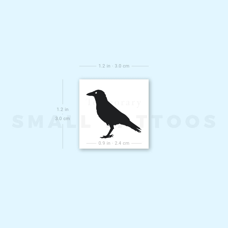 Raven Temporary Tattoo (Set of 3)