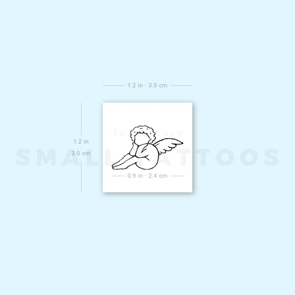Faceless Cherub Temporary Tattoo (Set of 3)