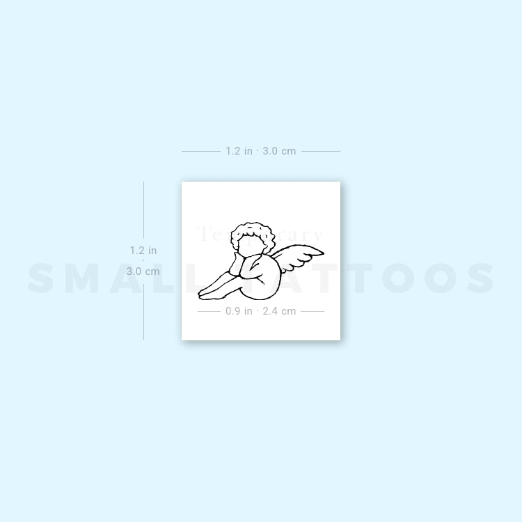 Faceless Cherub Temporary Tattoo (Set of 3)