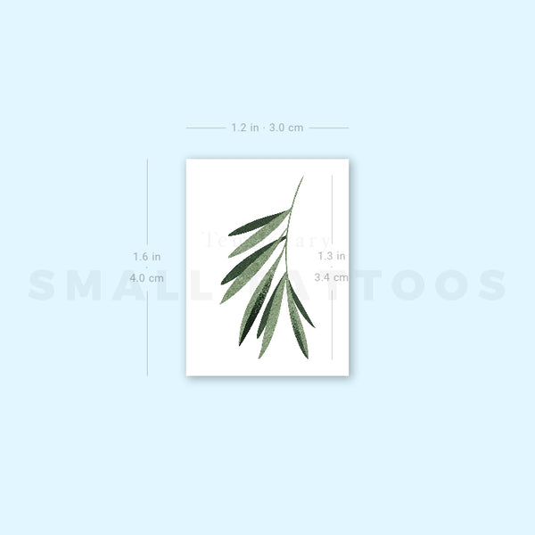 Willow Leaf By Ann Lilya Temporary Tattoo (Set of 3)