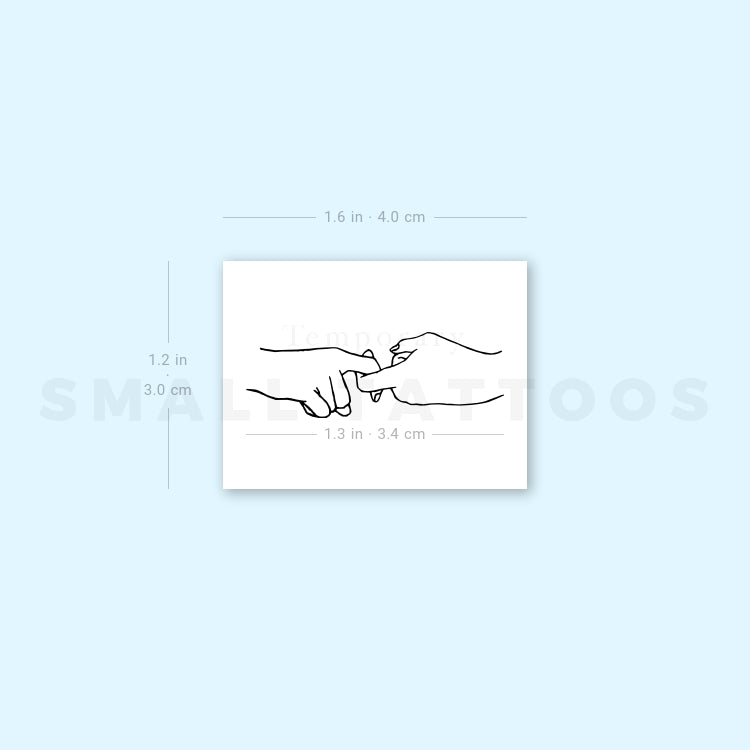 Sign Language Friend Temporary Tattoo (Set of 3)