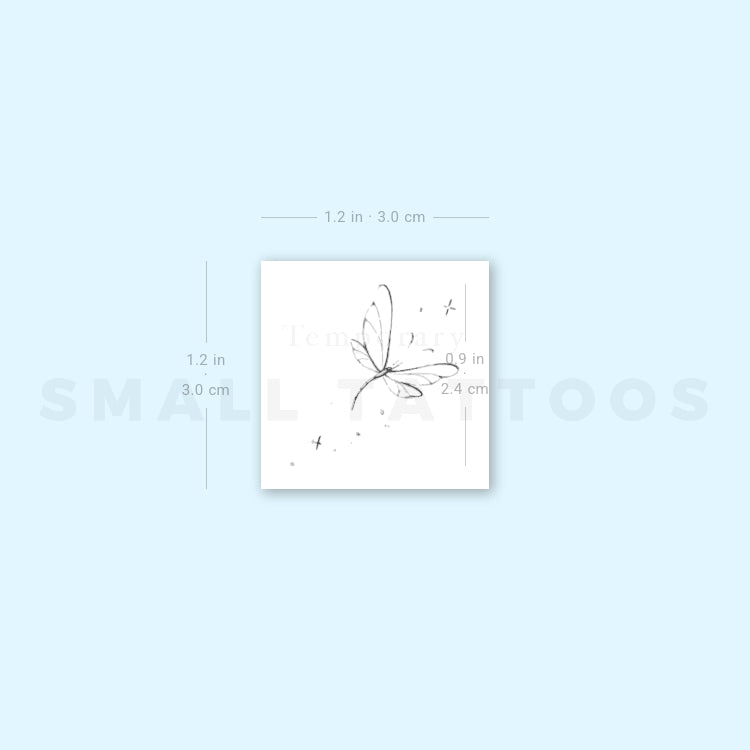 Dragonfly By Stefano Mazza Temporary Tattoo (Set of 3)