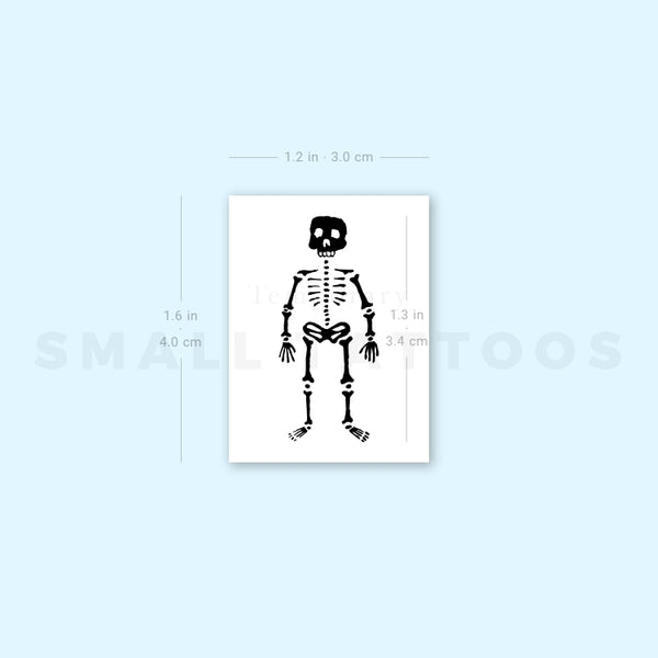 Skeleton Temporary Tattoo (Set of 3)