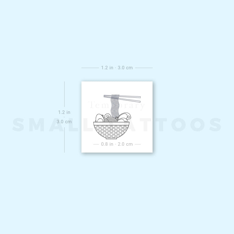 Ramen Temporary Tattoo (Set of 3)