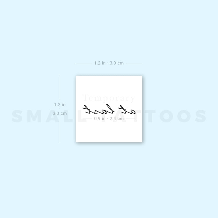 At Last Temporary Tattoo (Set of 3)