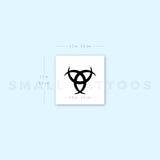 Triple Horn Of Odin Temporary Tattoo (Set of 3)