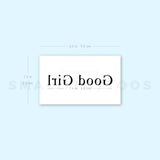 Serif Good Girl Temporary Tattoo (Set of 3)