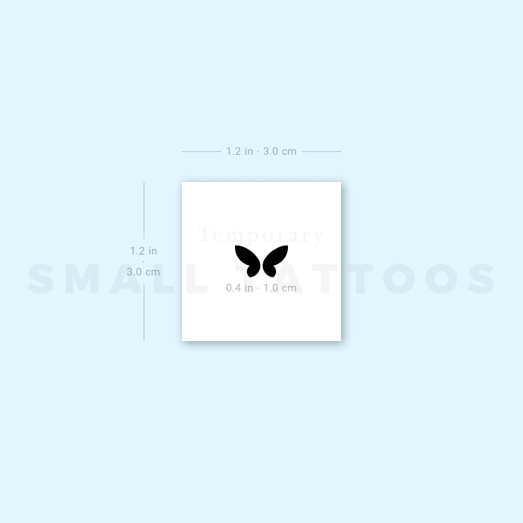 Tatuaje temporal de mariposa minimalista (juego de 3)