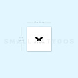 Tiny Minimal Butterfly Temporary Tattoo (Set of 3)