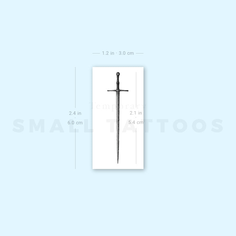 Sword Temporary Tattoo (Set of 3)