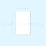 White Gypsophila Temporary Tattoo (Set of 3)