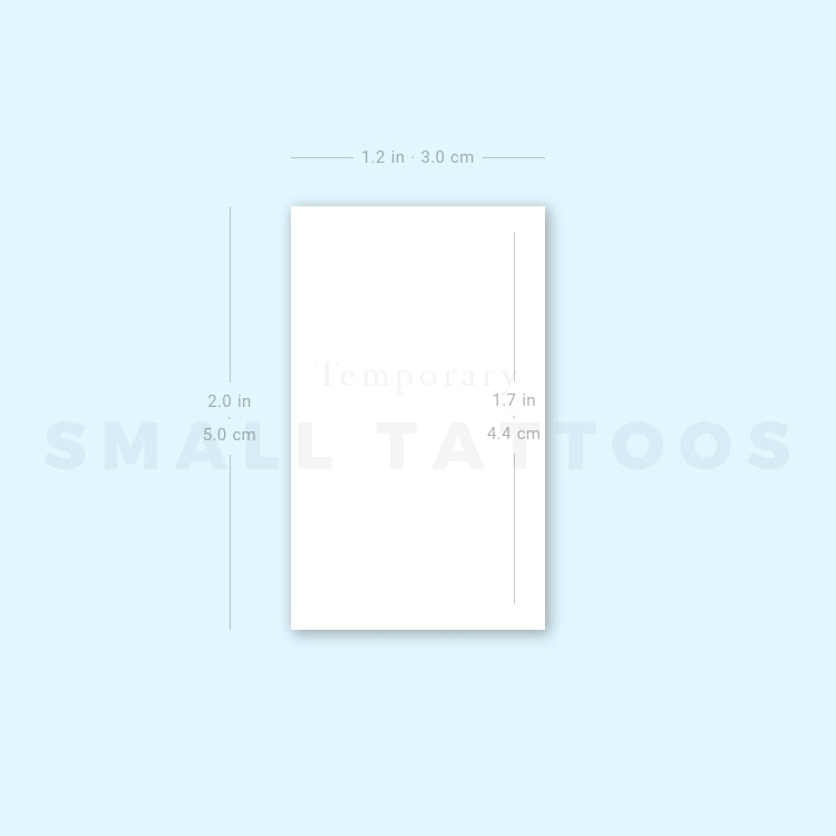 White Gypsophila Temporary Tattoo (Set of 3)