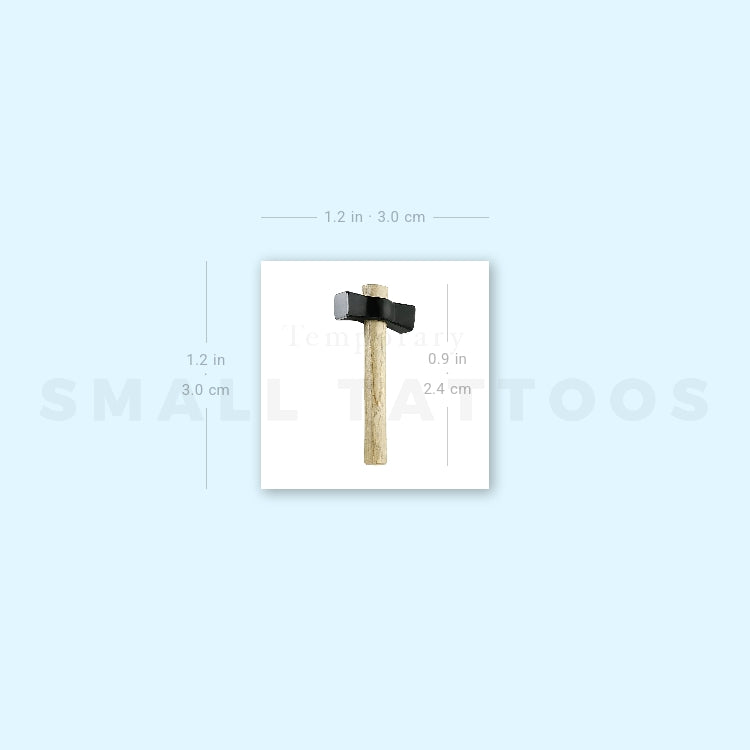 Club Hammer Temporary Tattoo (Set of 3)